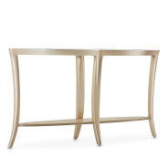 Console Table W/Glass Malibu Collection By Michael Amini