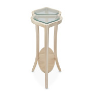 Console Table W/Glass Malibu Collection By Michael Amini