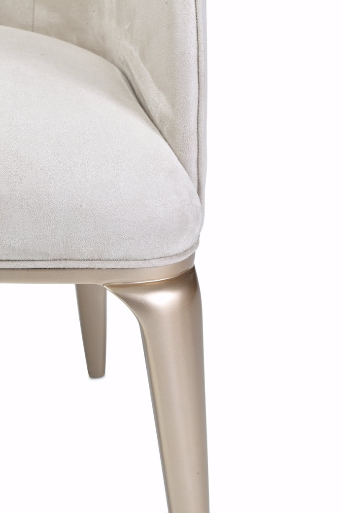 Malibu Crest Vanity Chair Chardonnay By Michael Amini