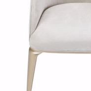 Malibu Crest Vanity Chair Chardonnay By Michael Amini