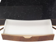 Rect. Cocktail Table Malibu Crest Crotch Mahogany Collection By Michael Amini.9007201-411