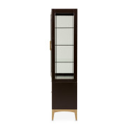 Display Cabinet (2 Pc) Malibu Crest Crotch Mahogany Collection By Michael Amini