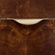 Display Cabinet (2 Pc) Malibu Crest Crotch Mahogany Collection By Michael Amini