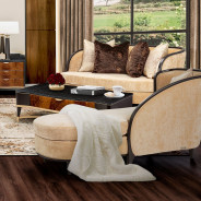 Chaise Malibu Crest Crotch Mahogany Collection By Michael Amini