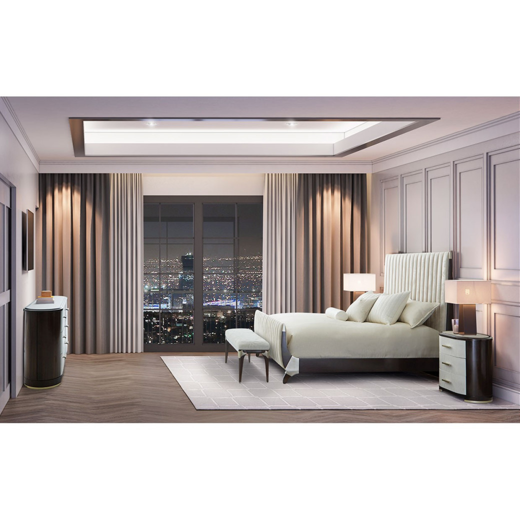 Accent Cabinet Nightstand Paris Chic Collection by Michael Amini. NF9003040-409
