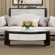 Oval Cocktail Table Paris Chic Collection By Michael Amini