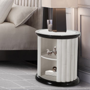 Round End Table Paris Chic Collection By Michael Amini. NF9003202-409