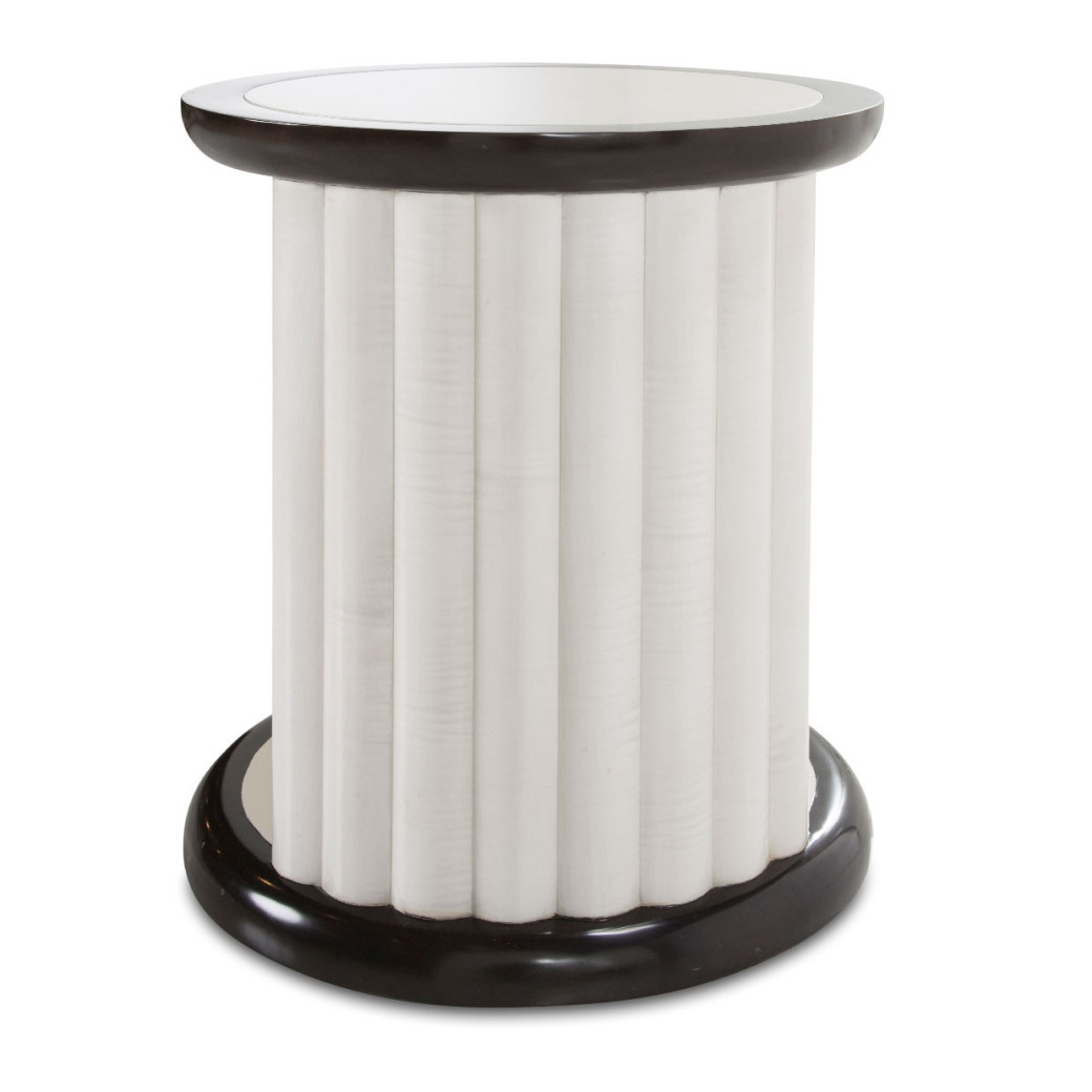 Round End Table Paris Chic Collection By Michael Amini. NF9003202-409