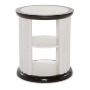 Round End Table Paris Chic Collection By Michael Amini. NF9003202-409