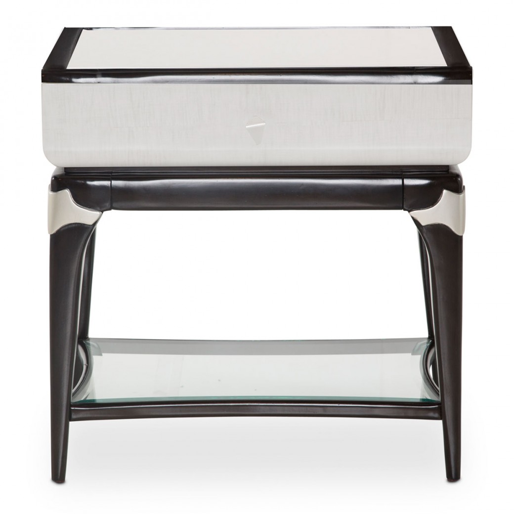 Rectangular End Table/ Nightstand Paris Chic Collection By Michael