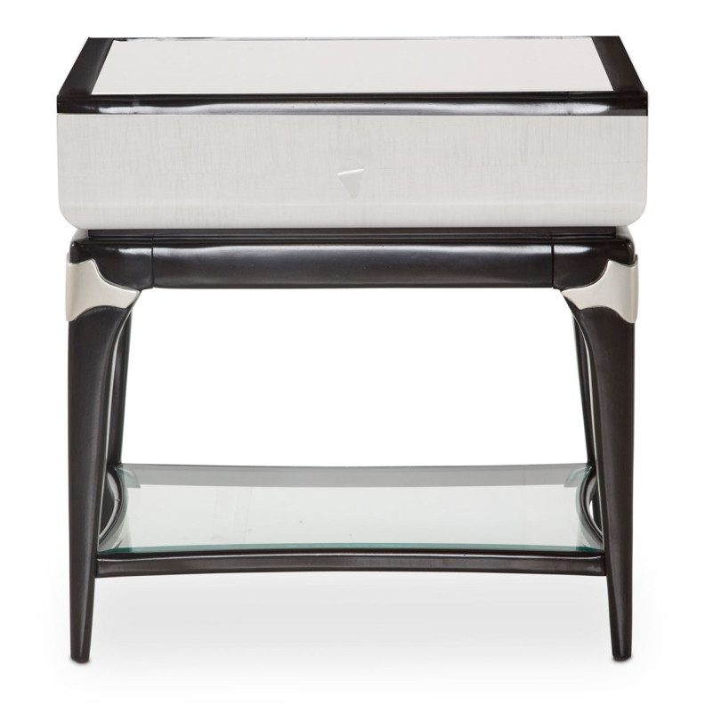 Rectangular End Table/ Nightstand Paris Chic Collection By Michael Amini. NF9003222-409
