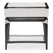 Rectangular End Table/ Nightstand Paris Chic Collection By Michael Amini. NF9003222-409
