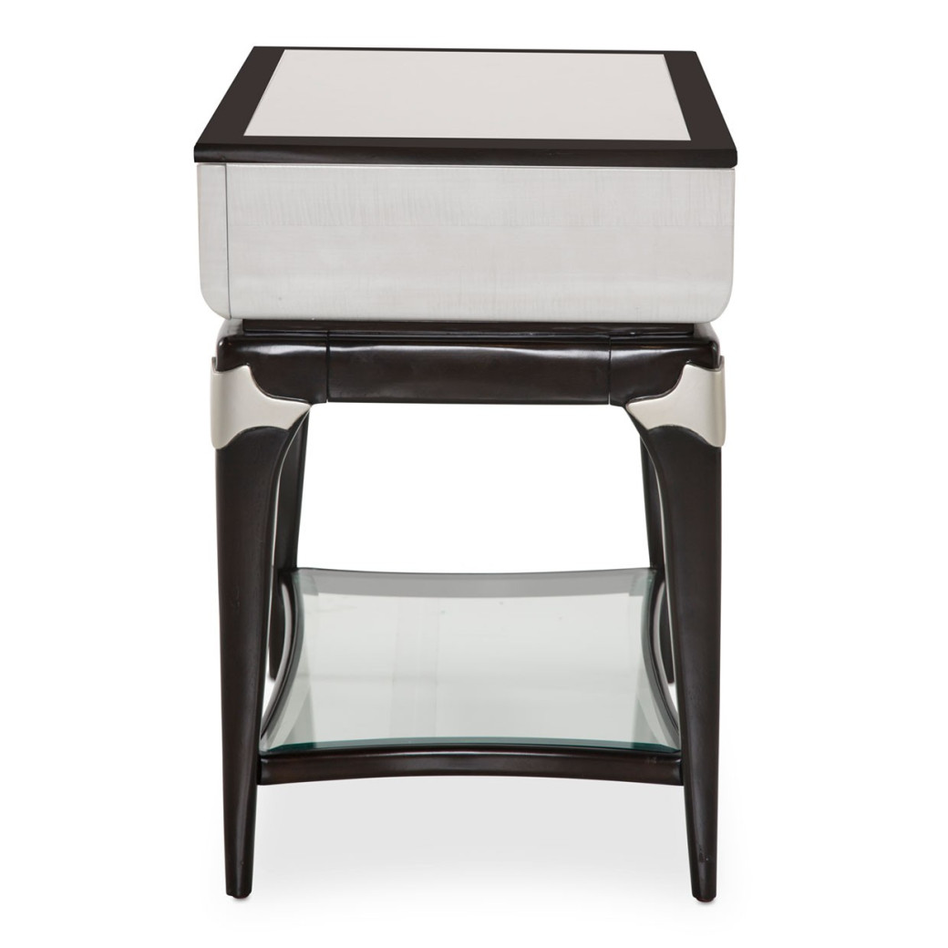 Rectangular End Table/ Nightstand Paris Chic Collection By Michael Amini. NF9003222-409