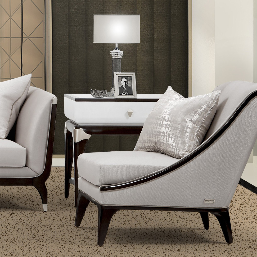 Rectangular End Table/ Nightstand Paris Chic Collection By Michael Amini. NF9003222-409