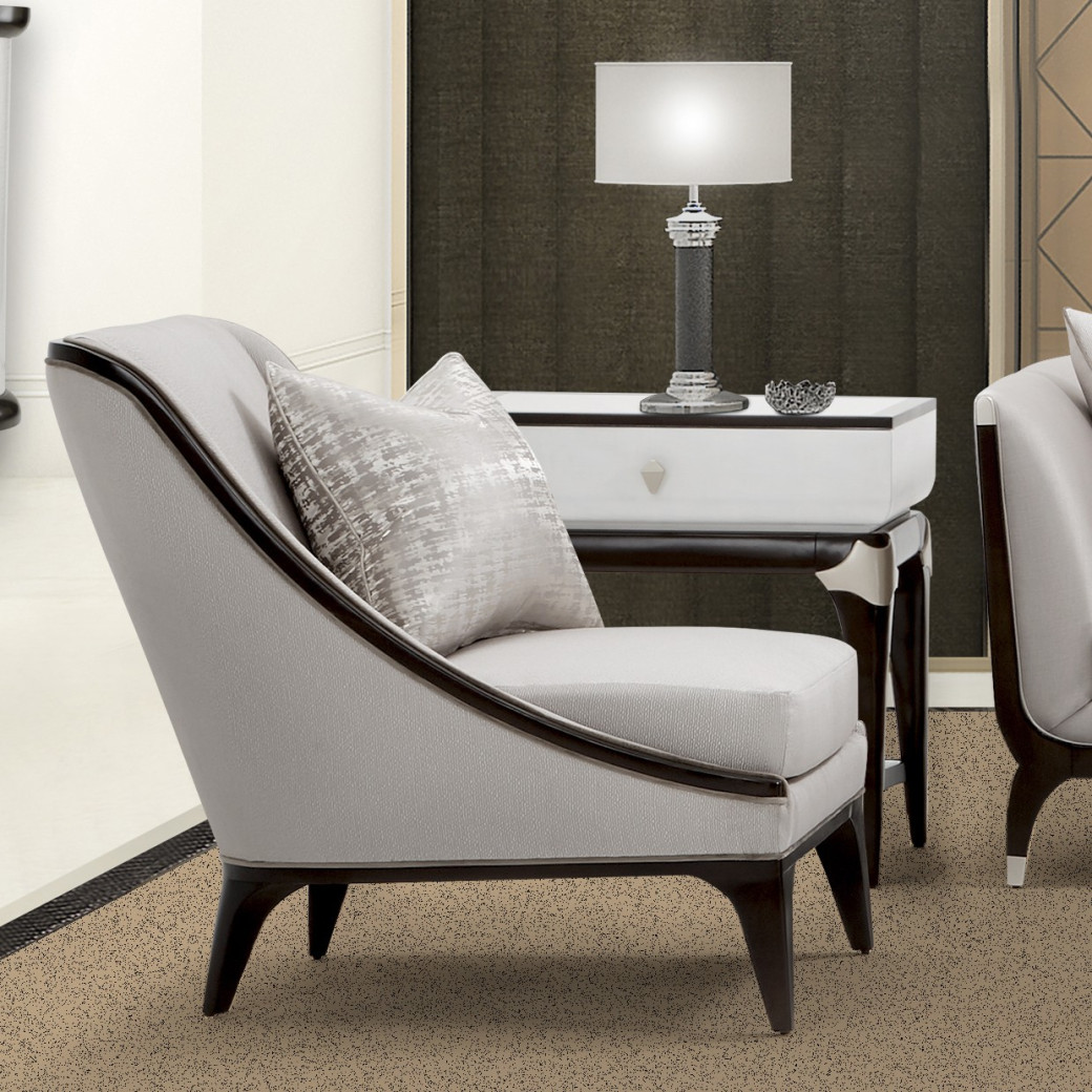 Rectangular End Table/ Nightstand Paris Chic Collection By Michael Amini. NF9003222-409