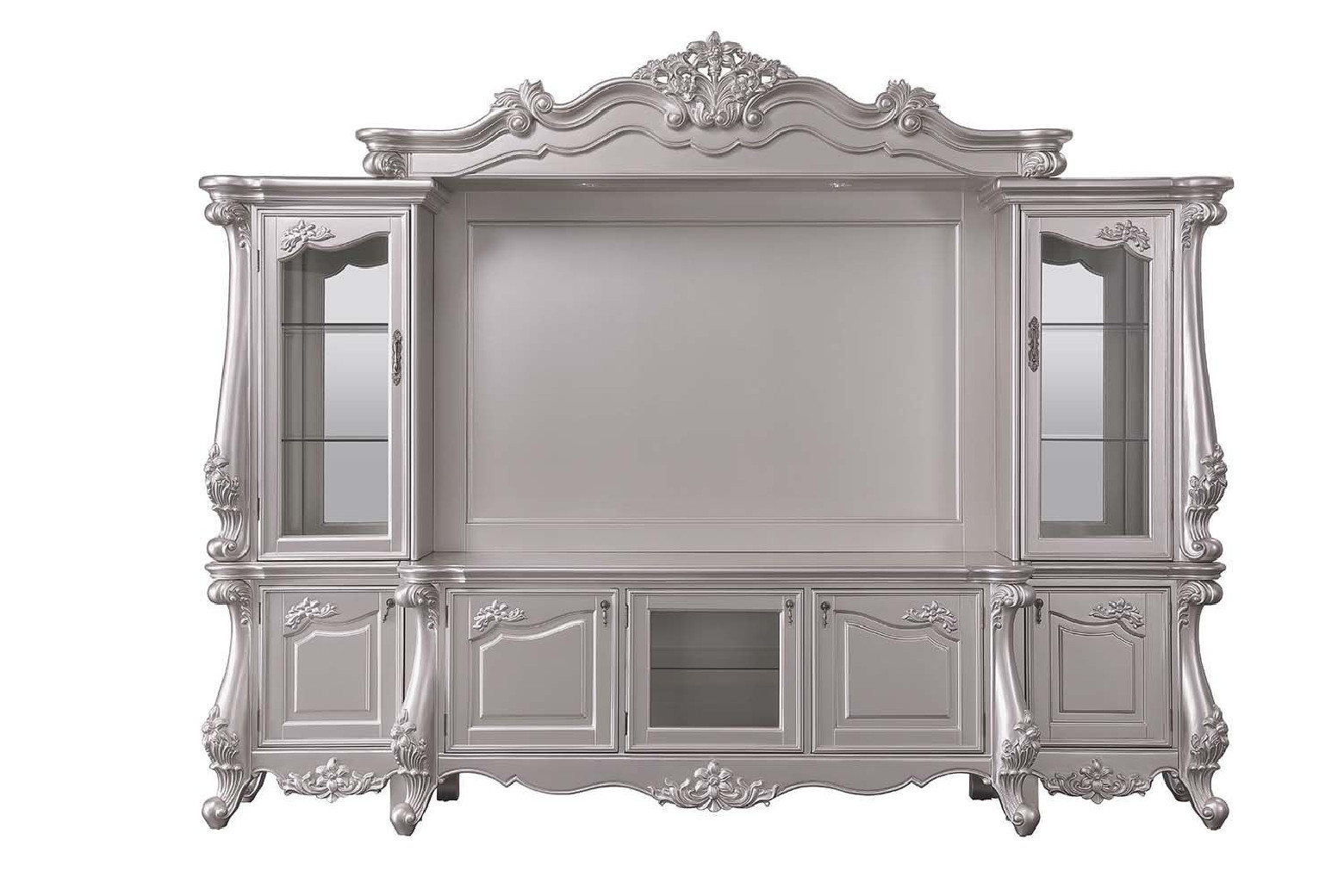 91660 Champagne Finish Entertainment Center by Acme Furniture