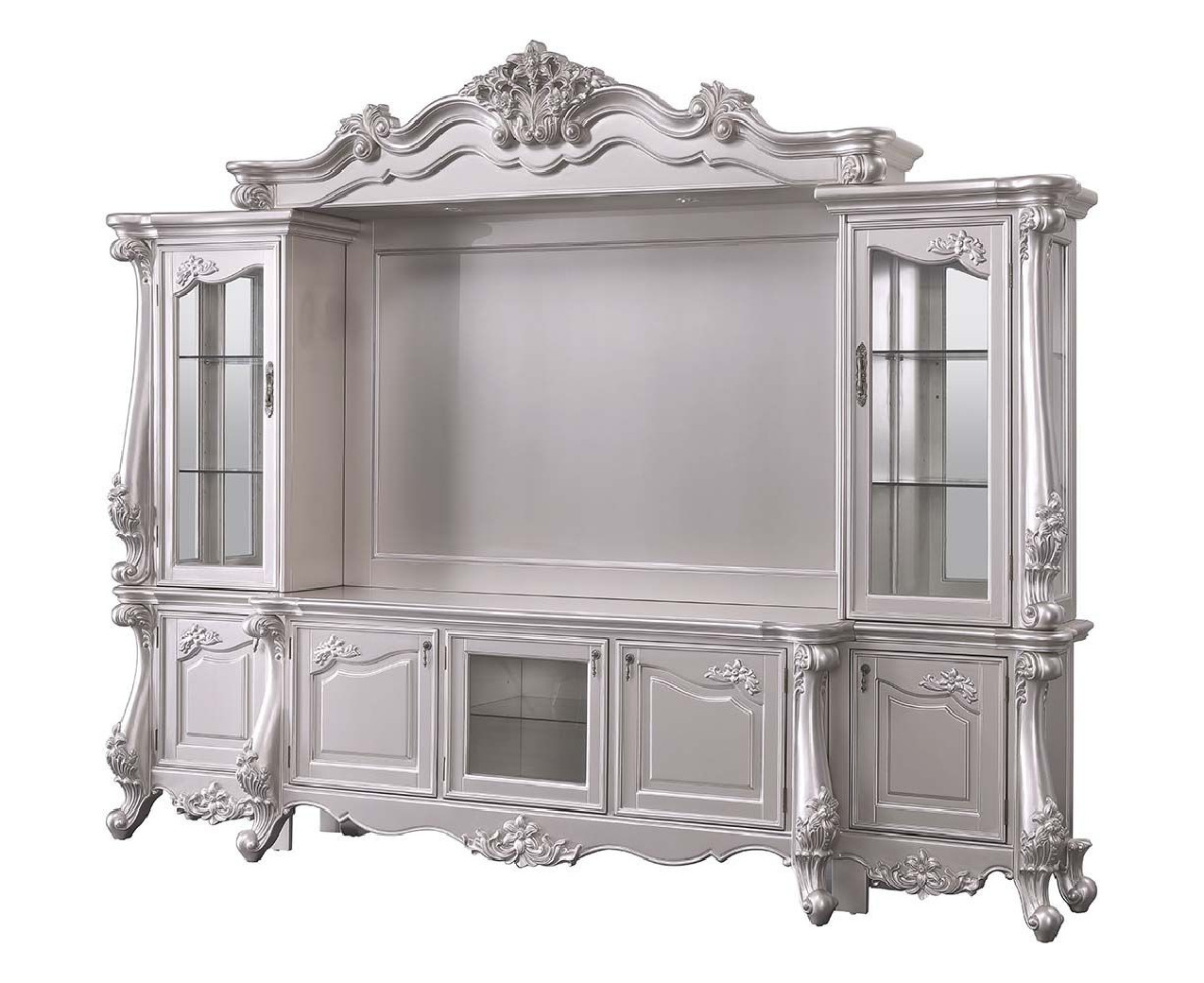 91660 Champagne Finish Entertainment Center by Acme Furniture