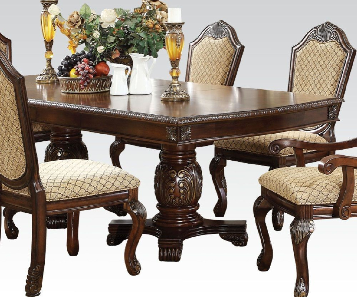 64075 Dining Set Chateau de Ville Espresso Finish By Acme Furniture