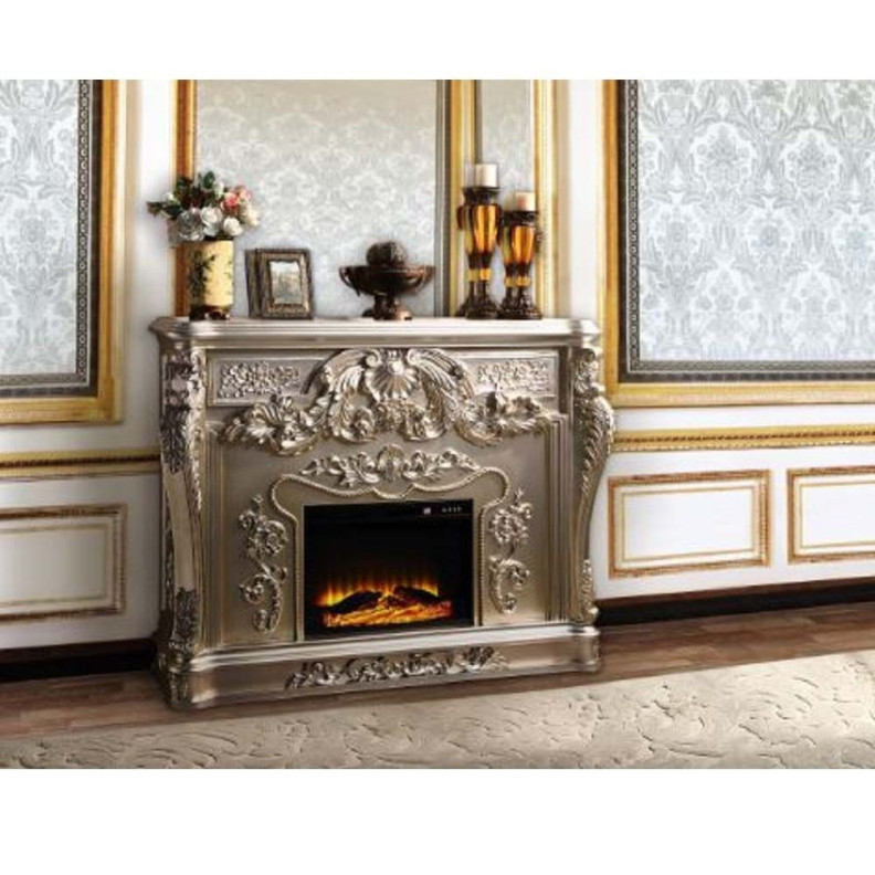 AC01619 Antique Gold Finish Fireplace Sorina Collection by Acme Furniture