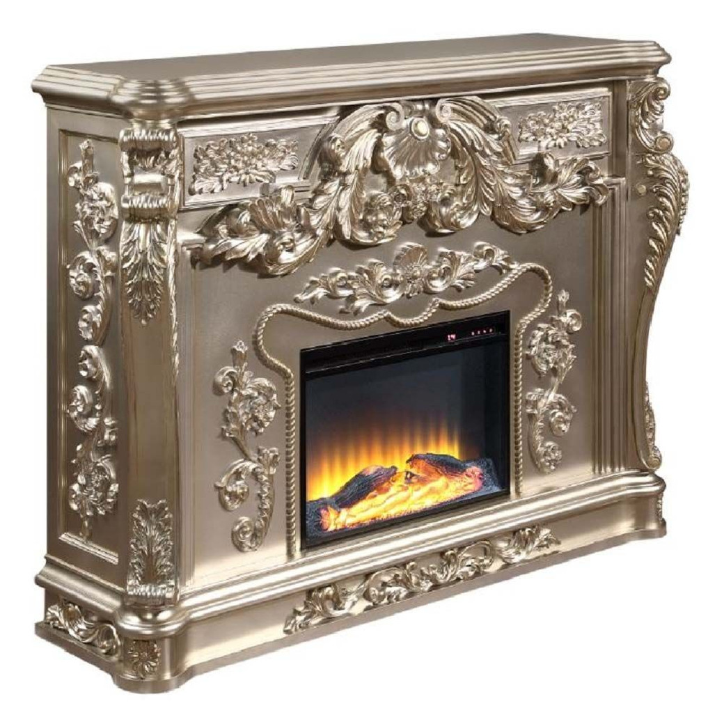 AC01619 Antique Gold Finish Fireplace Sorina Collection by Acme Furniture