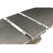 DN02281 7PC Dining Set Platinum Finish Ariadne Collection By Acme Furniture