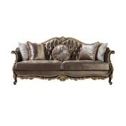 LV01887 2PC Sofa & Loveseat Light Green Silky Smooth Velvet Betria Collection by Acme Furniture