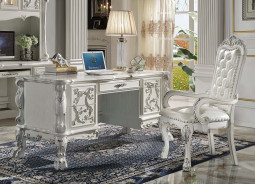 OF01715 Executive writing desk Dresden Bone White Finish Collection By Acme Furniture