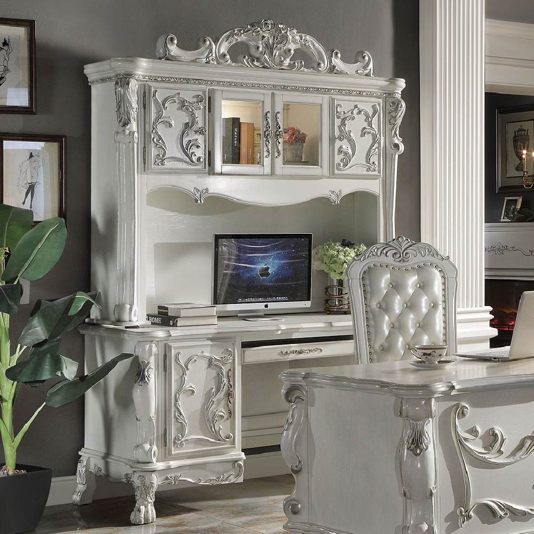 OF01715 Executive writing desk Dresden Bone White Finish Collection By Acme Furniture