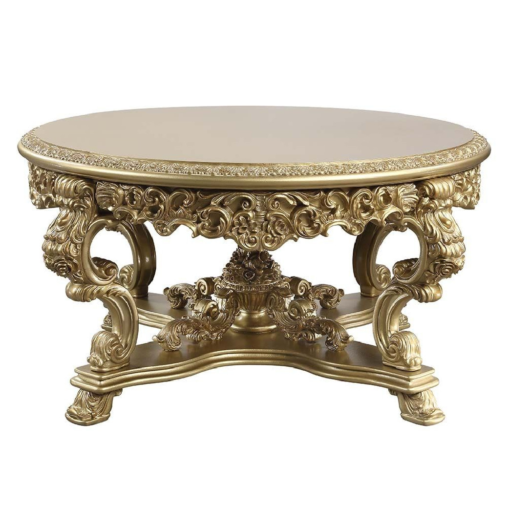 HD 8086 Round Dining Set Homey Design Victorian, European & Classic design