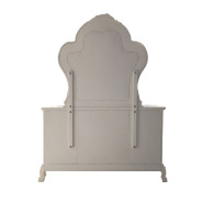 BD01708Q Queen Bed Bone White Finish Dresden Collection by Acme Furniture
