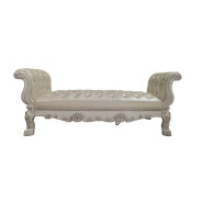 BD01708Q Queen Bed Bone White Finish Dresden Collection by Acme Furniture