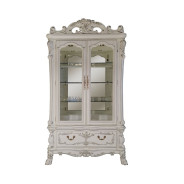 DN01705 7PC Counter Height Table Dresden Bone White Collection By Acme Furniture