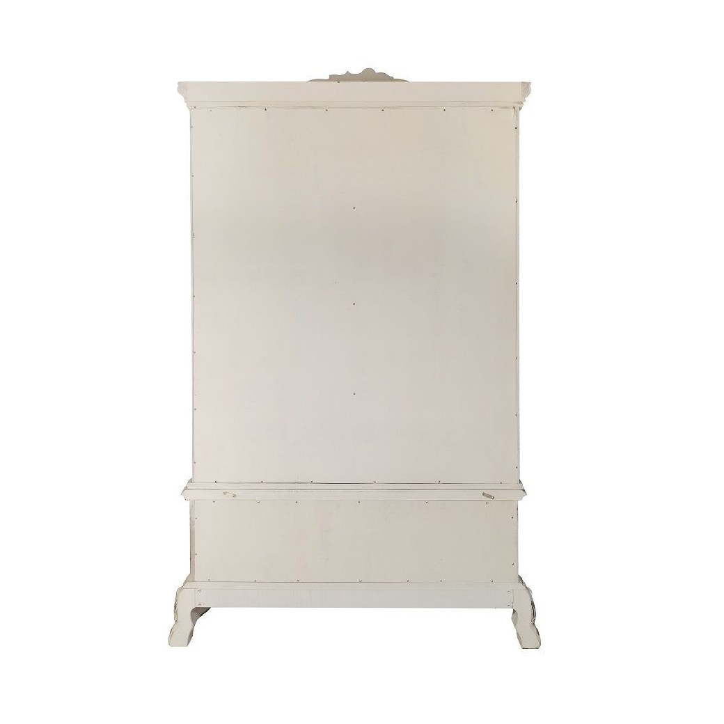 DN01705 7PC Counter Height Table Dresden Bone White Collection By Acme Furniture