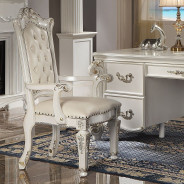 OF01517 Vendome Antique Pearl Collection Executive Writing Desk By Acme Furniture