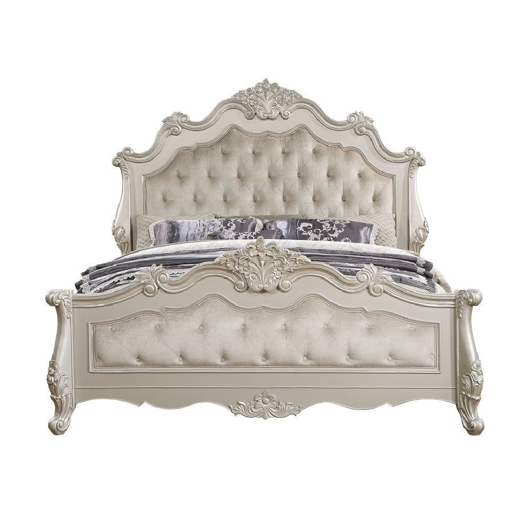BD02289 Champagne Finish Queen Bed Bently Collection By Acme Furniture