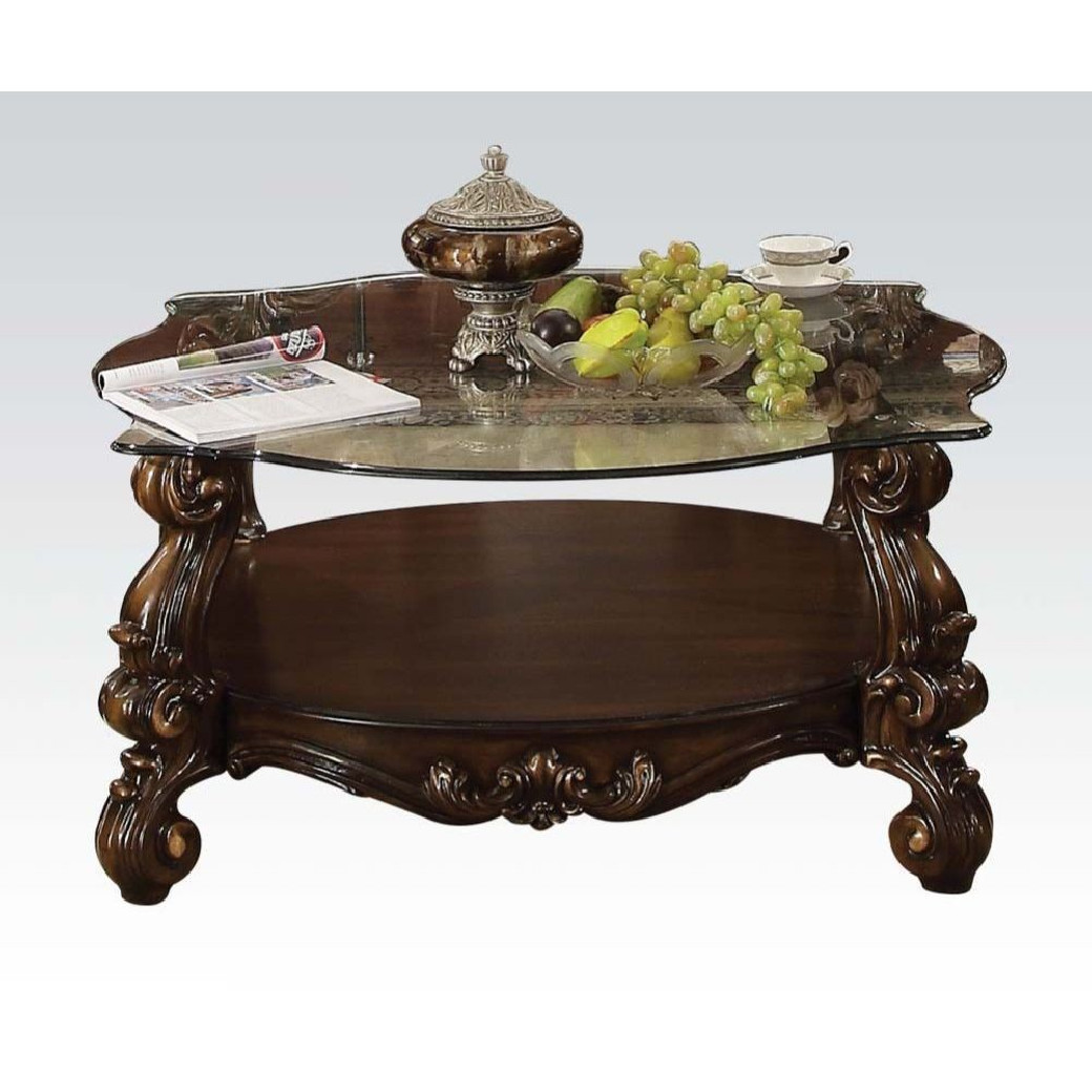 82080 Coffee Table Versailles Cherry Colection By Acme Furniture