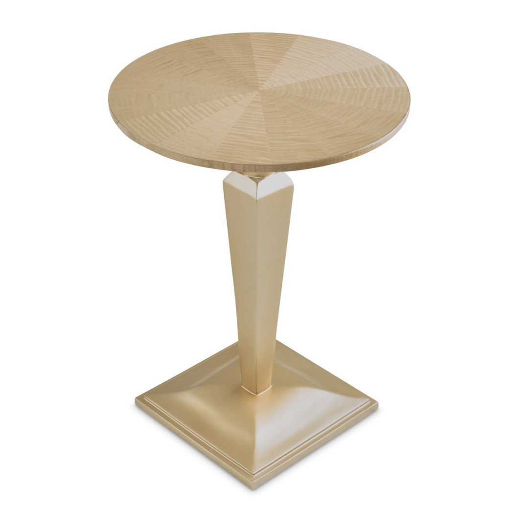 Round Pedestal Tea Table  Malibu Crest-V129 Collection By Michael Amini