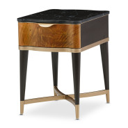 End Table Malibu Crest Crotch Mahogany Collection By Michael Amini. 9007202-411