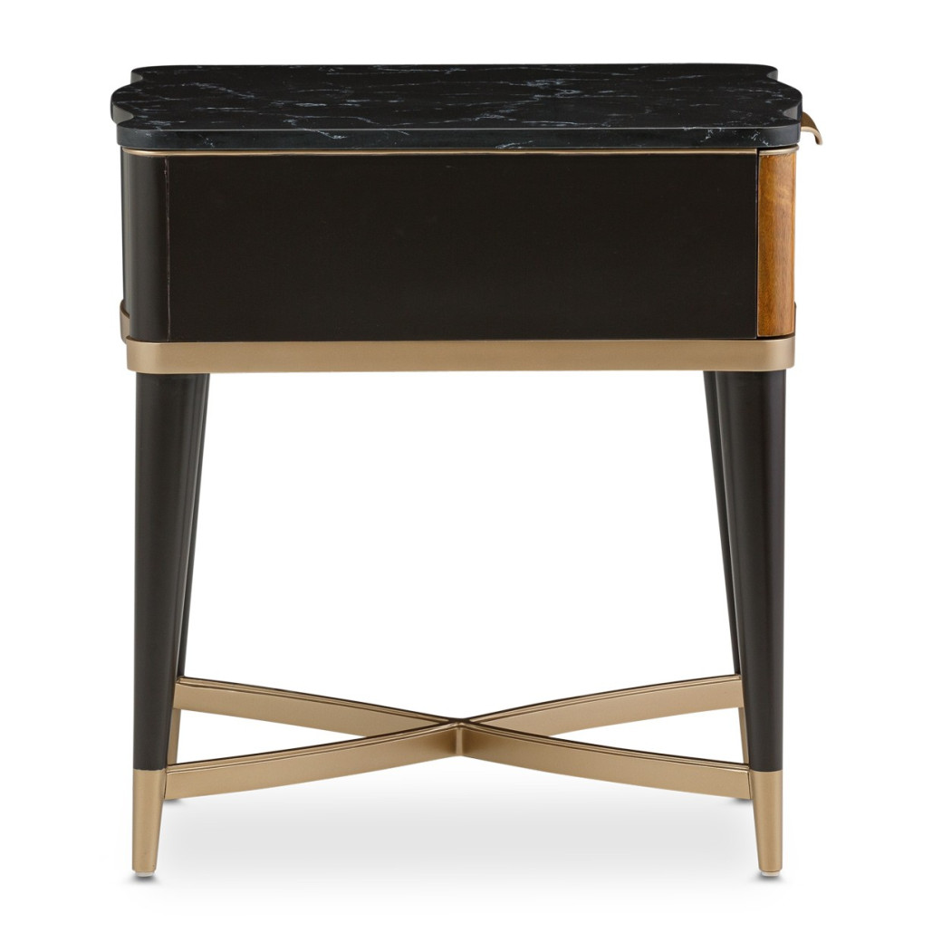 End Table Malibu Crest Crotch Mahogany Collection By Michael Amini. 9007202-411