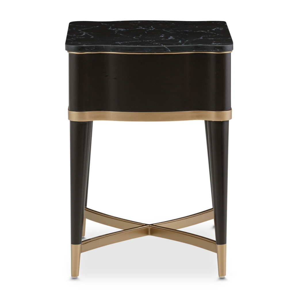 End Table Malibu Crest Crotch Mahogany Collection By Michael Amini. 9007202-411