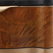 End Table Malibu Crest Crotch Mahogany Collection By Michael Amini. 9007202-411