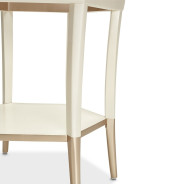 Hexagon Cocktail Table W/Glass Champagne La Rachele Collection by  Michael Amini