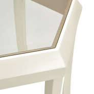 Hexagon Cocktail Table W/Glass Champagne La Rachele Collection by  Michael Amini