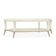 Hexagon Cocktail Table W/Glass Champagne La Rachele Collection by  Michael Amini