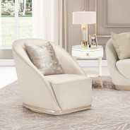 La Rachelle Swivel Chair Gold Rush MdChampagne By Michael Amini.9034839-GDRSH-136