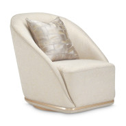 La Rachelle Swivel Chair Gold Rush MdChampagne By Michael Amini.9034839-GDRSH-136