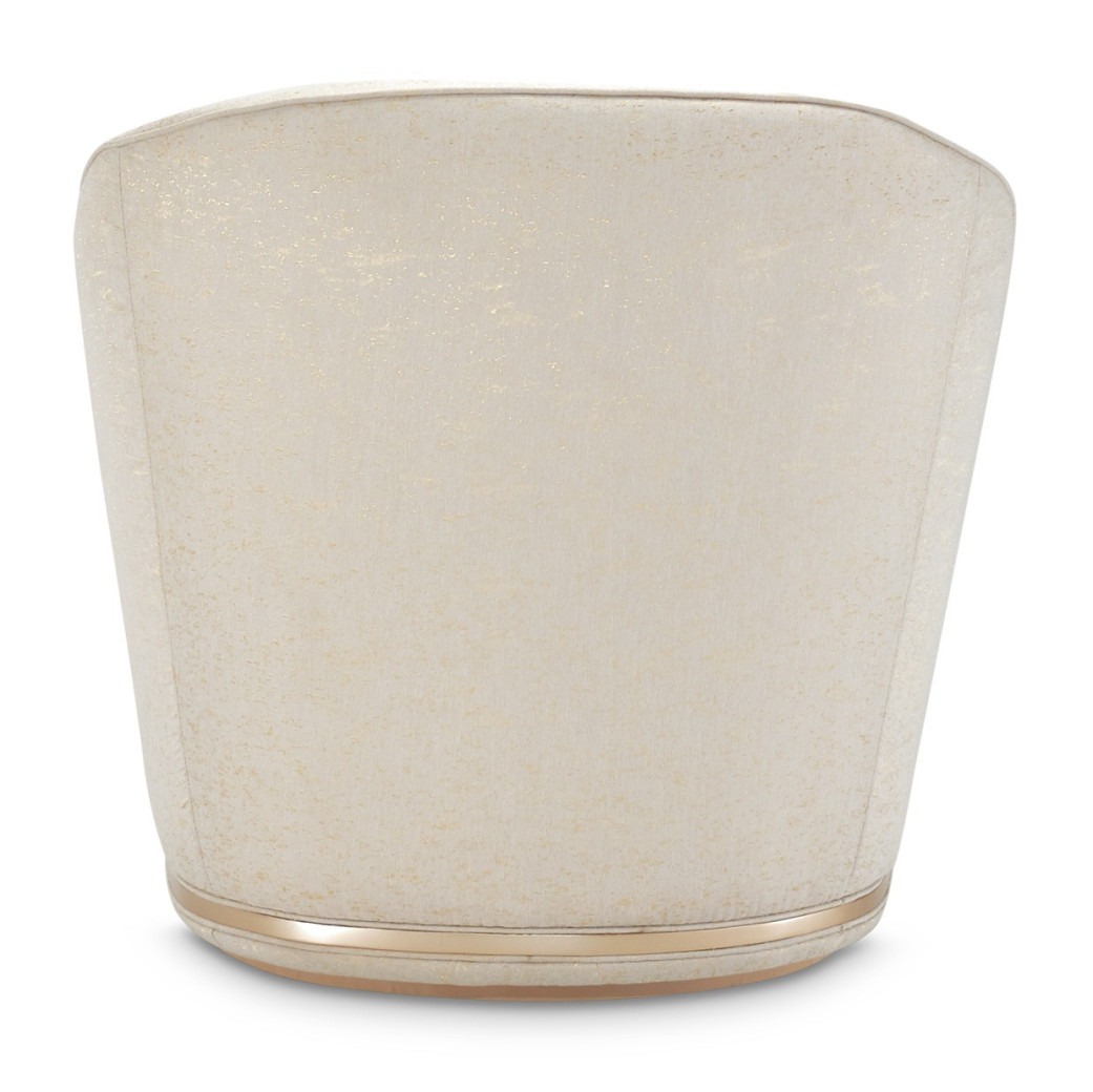 La Rachelle Swivel Chair Gold Rush MdChampagne By Michael Amini.9034839-GDRSH-136