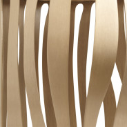 Round Chair Side Table W/Metal Base Chardonnay La Rachelle Collection.9034226-822