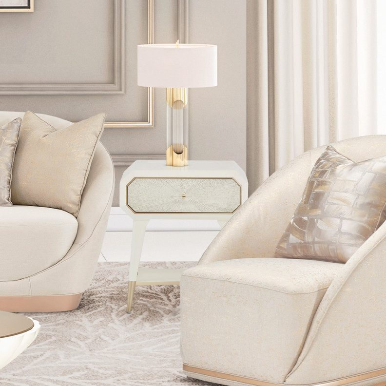 Accent Cabinet- 1 Drawer La Rachelle Collection by Michael Amini