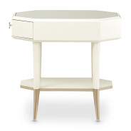 Octagonal End Table W/Drawer La Rachelle Collection By Michael Amini.9034202-136